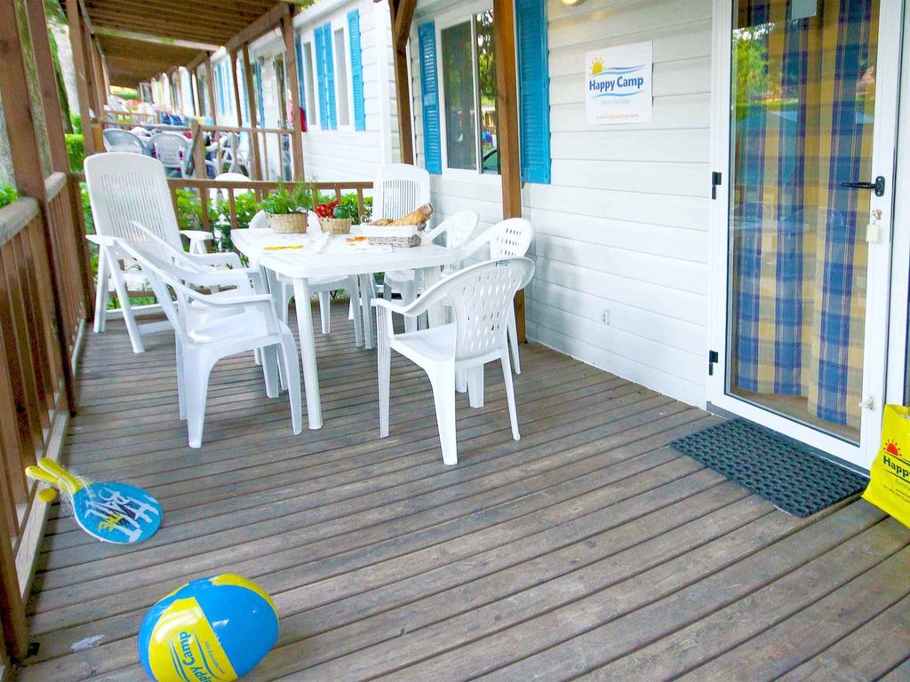 Mobilehome mit Klimaanlage, Terrasse und Pool
