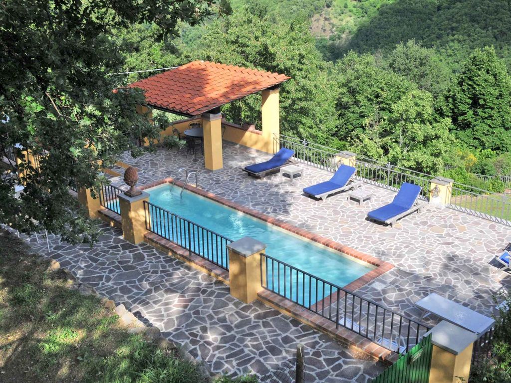 Ferienhaus mit Panoramablick und Pool
