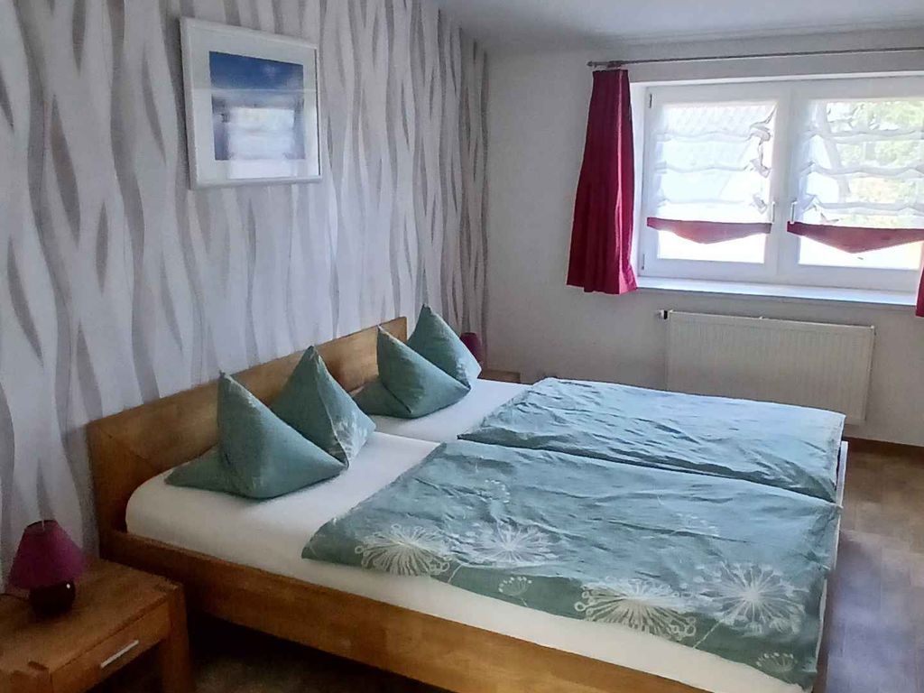 Ferienwohnung Terrasse und Blick aufs Wasser