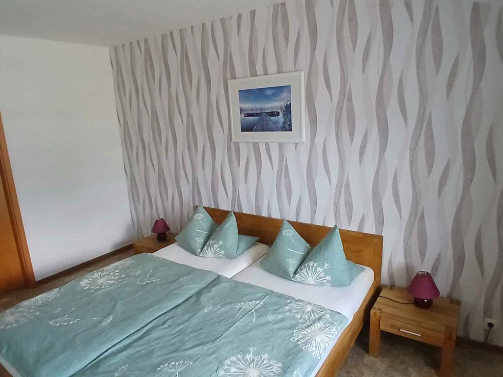 Ferienwohnung Terrasse und Blick aufs Wasser