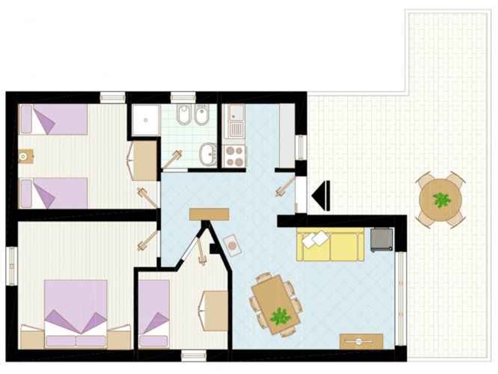 Ferienwohnung mit Terrasse