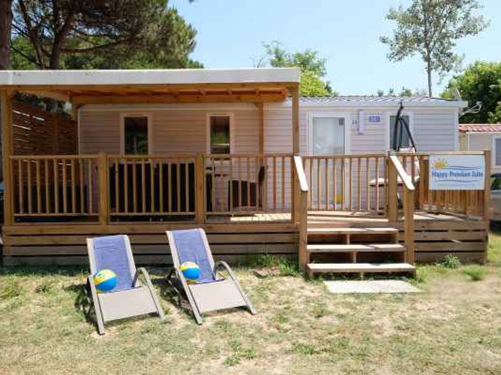 Mobilehome mit Klimaanlage, Terrasse und Pool
