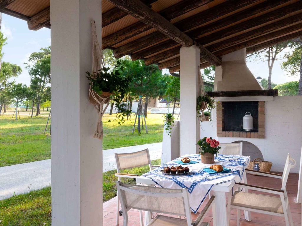 Ferienhaus mit Klimaanlage und Veranda mit Grill
