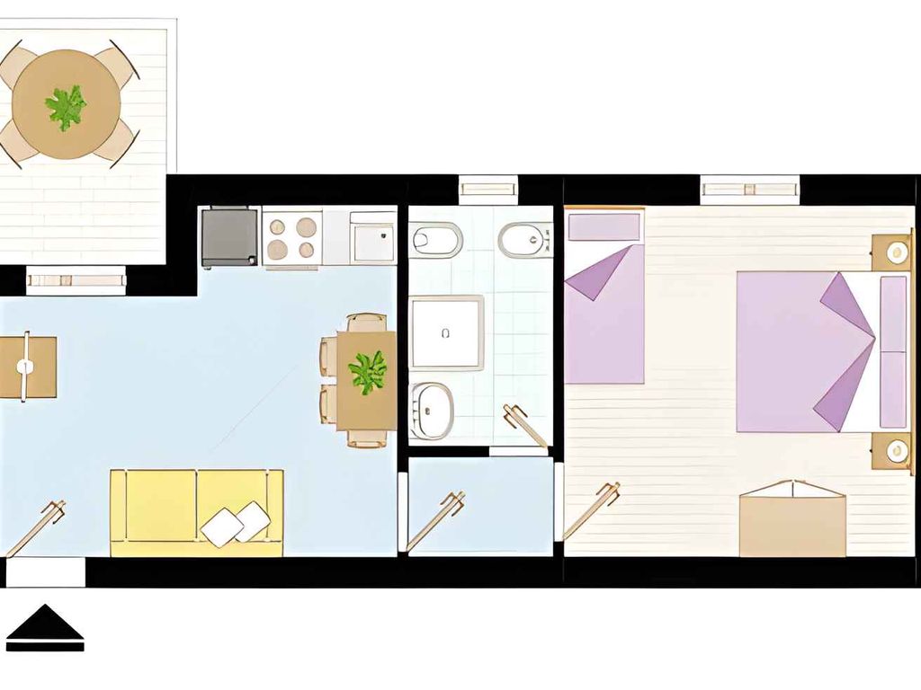 Ferienwohnung mit Balkon und mit Klimaanlage