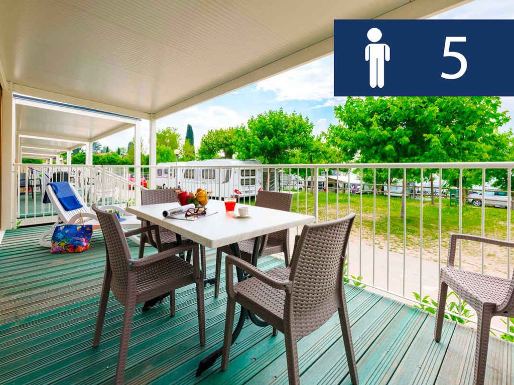 Mobilehome mit Klimaanlage, Terrasse und Pool