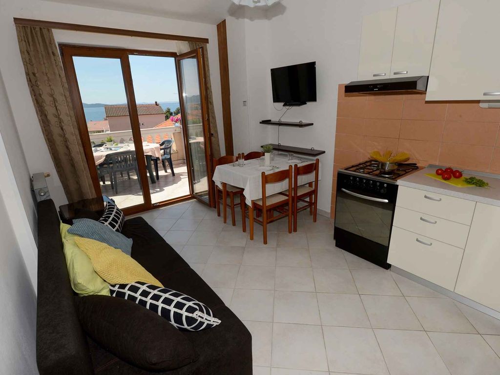 Ferienwohnung mit Meerblick in Strandnähe