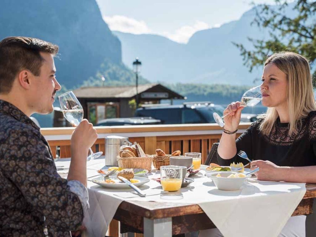 Terrasse am Hallstättersee