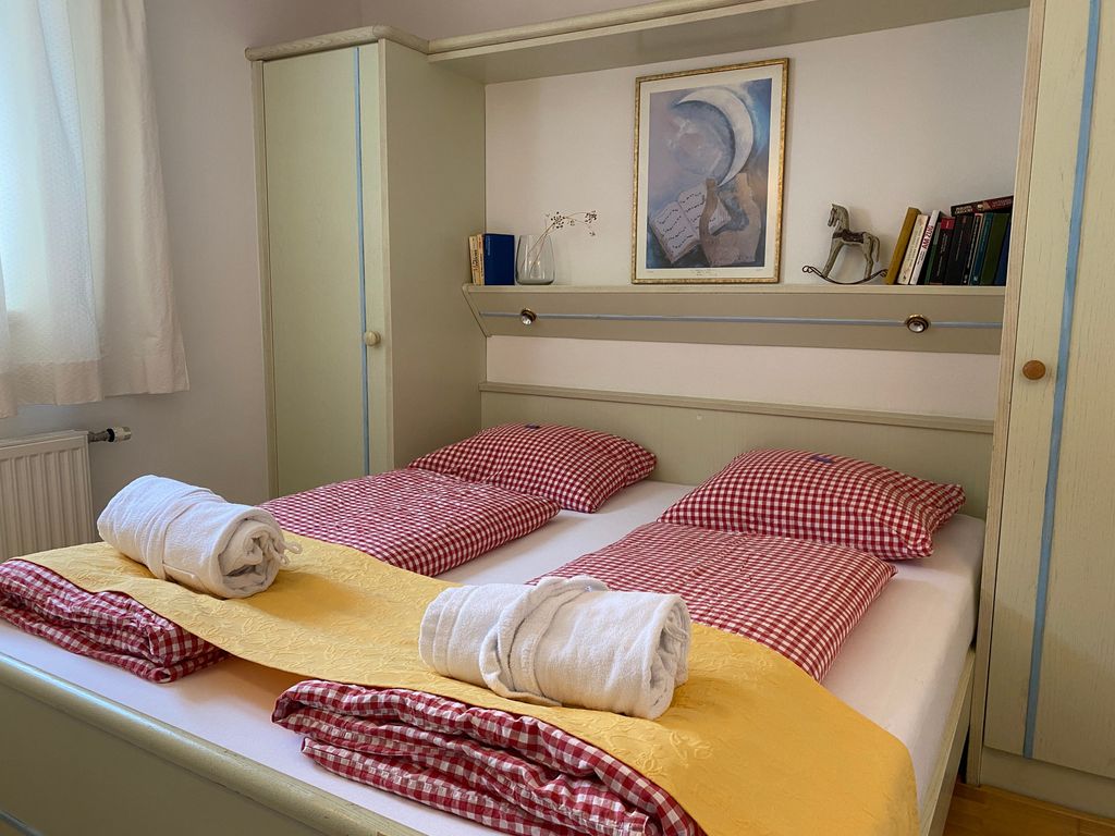 Schlafzimmer im Apartment Buche