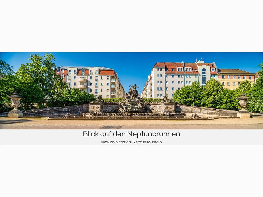 Blick auf den Neptunbrunnen