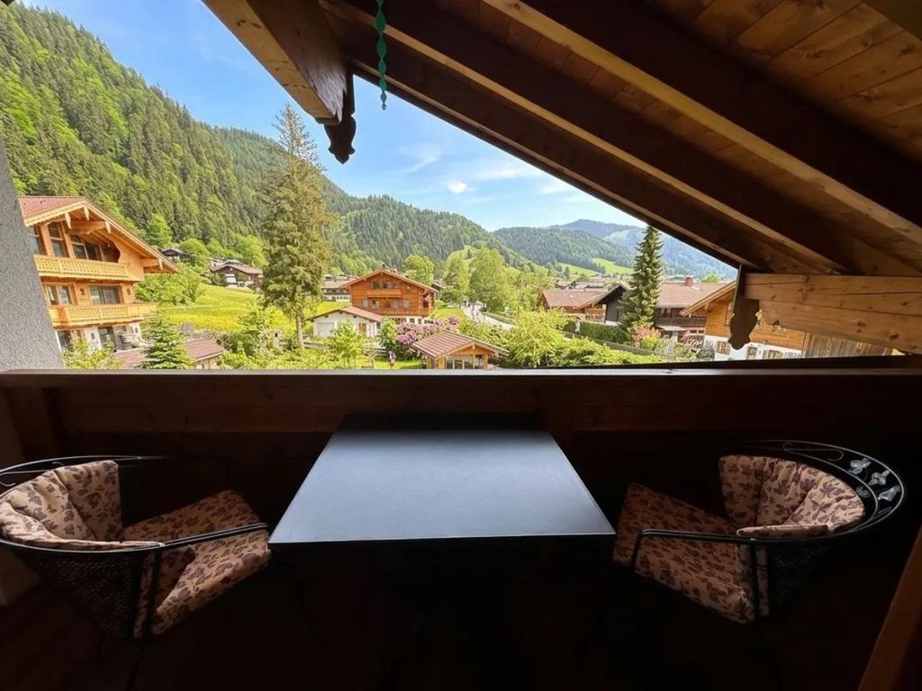 Übersetzte mir das: Ausblick der Terasse Ferienwohnung Loft „Edelweiss“ im Haus am Wiesbach