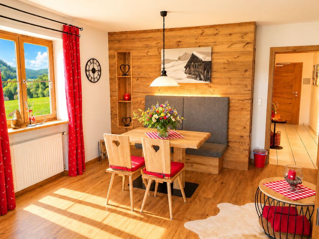 Ferienwohnung "Geigelstein": mit schicker Essecke...