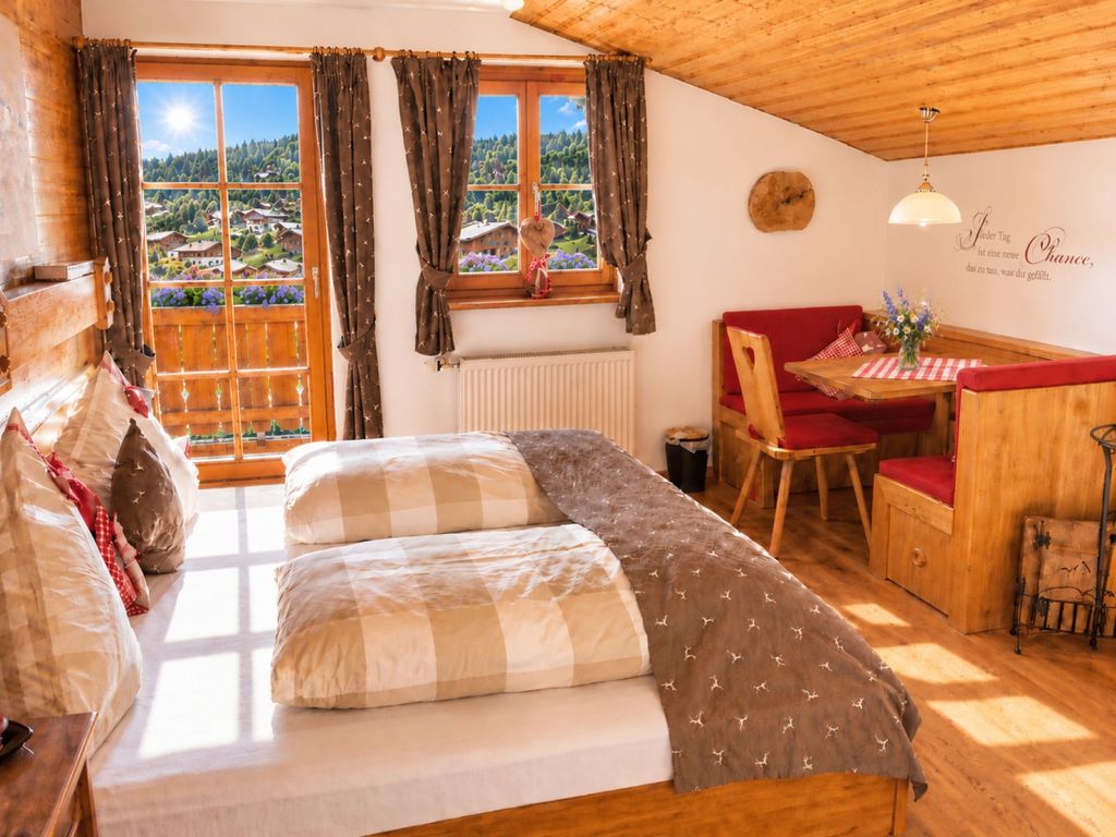 Apartment "Zwerchenberg": kuscheliges Ein-Raum-Apartment für Singles und Paare mit großen Balkon und Naturblick...