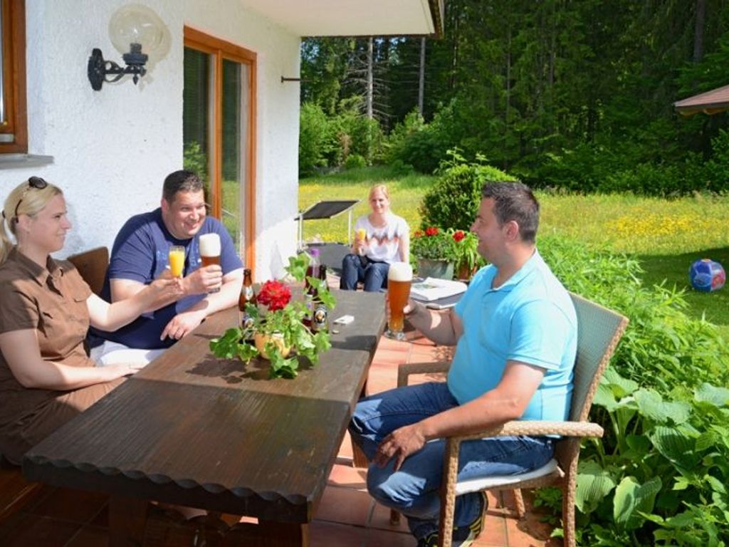 Abendstimmung auf der Terrasse