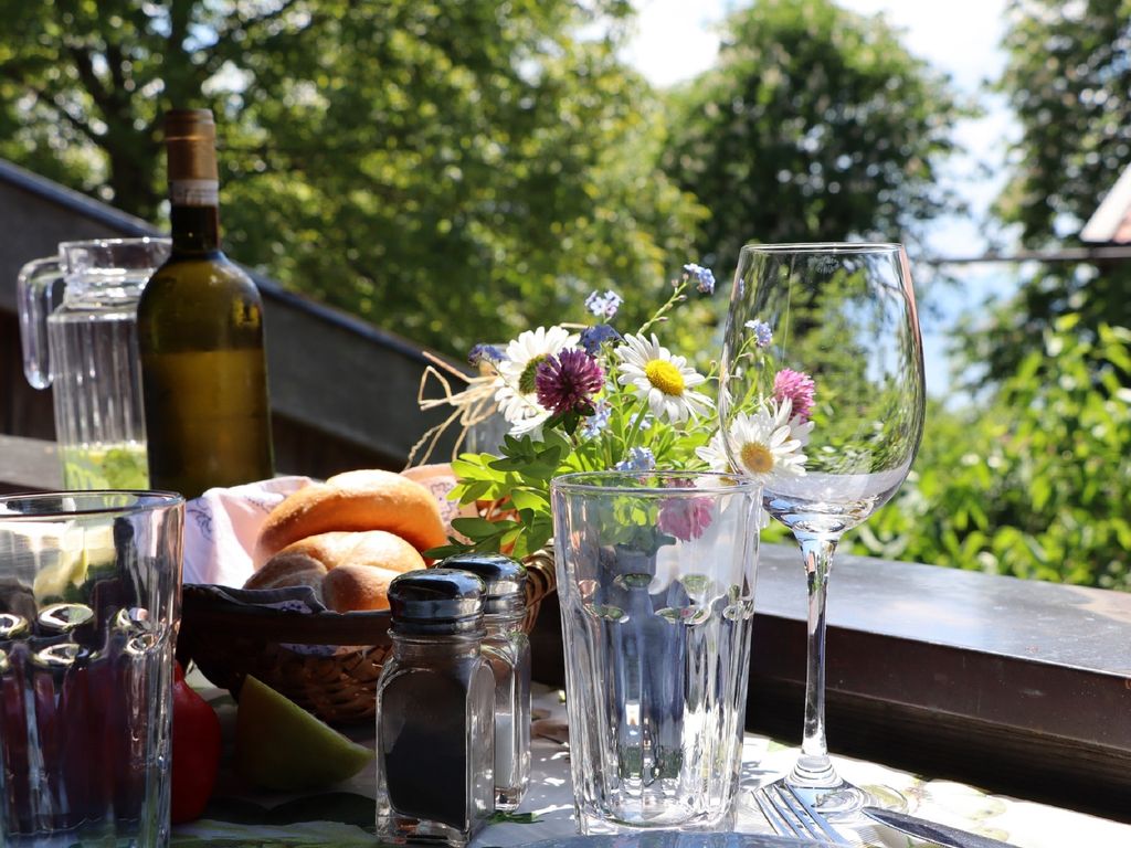 Ferienwohnung D Balkon