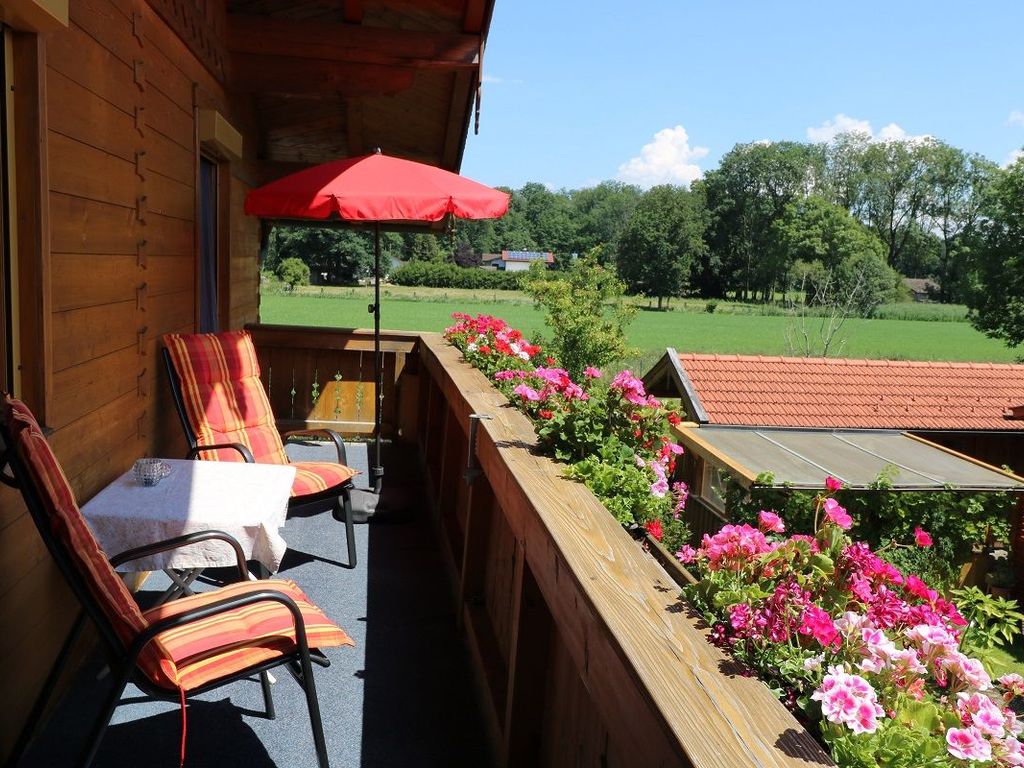 Blick vom Balkon