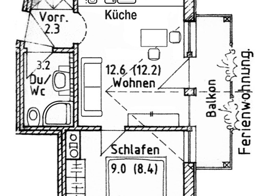 Grundriss FEWO Nr. 1