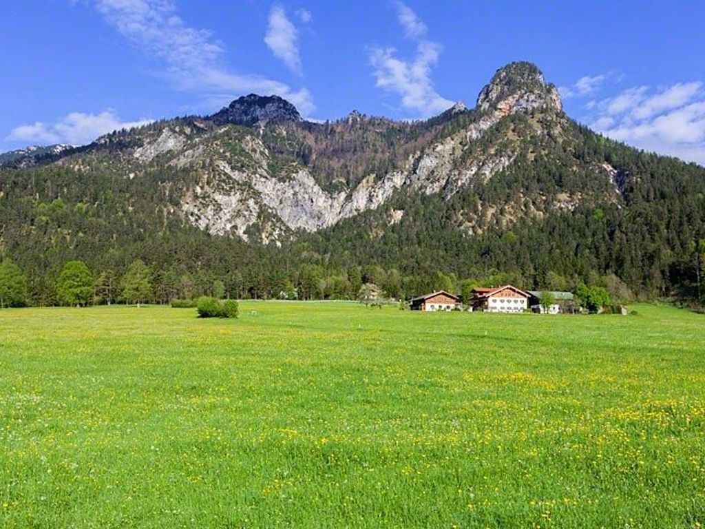 Our farm in the middle of meadows and fields