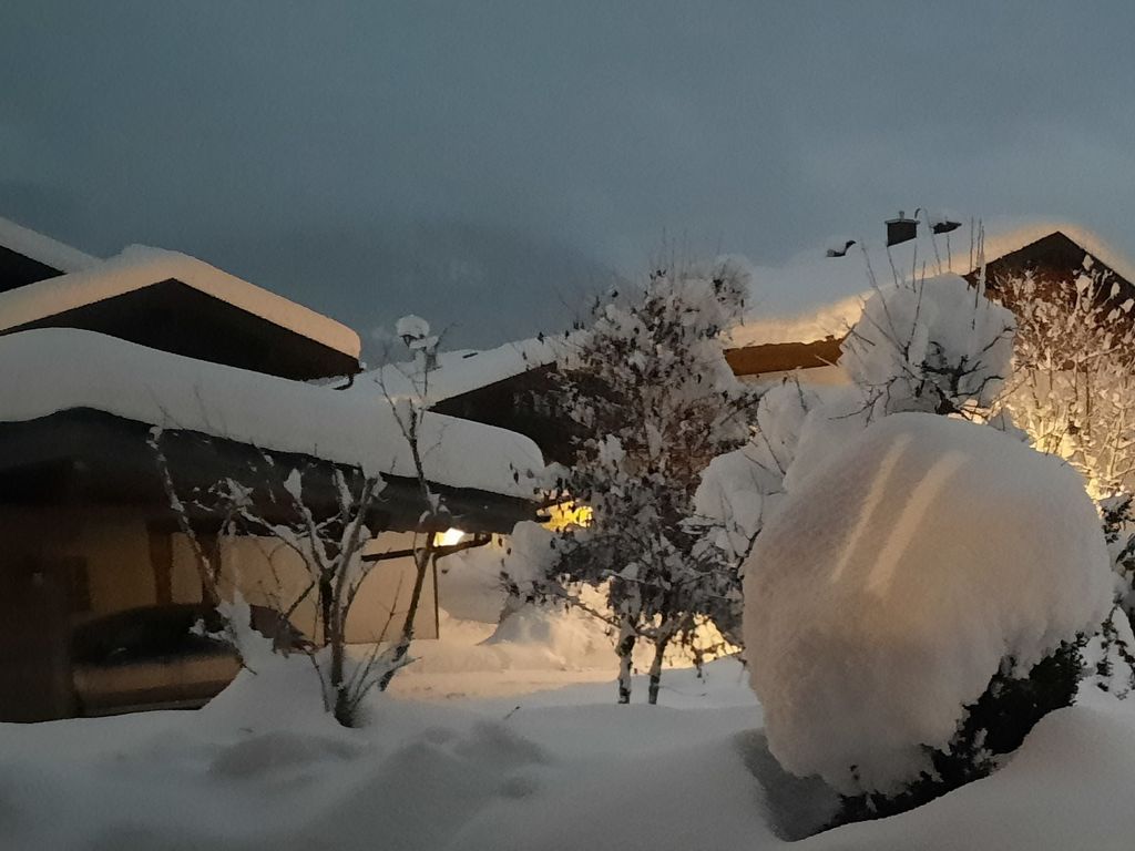Carport im Winter