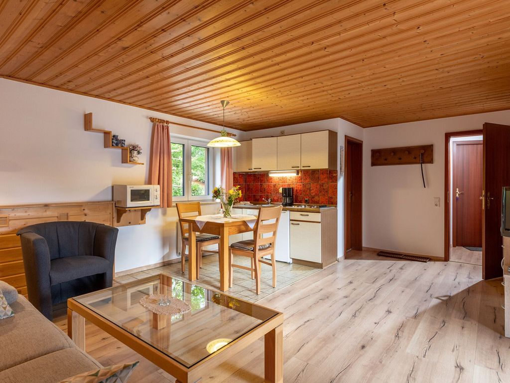 Wohnbereich in der 51 qm Ferienwohnung