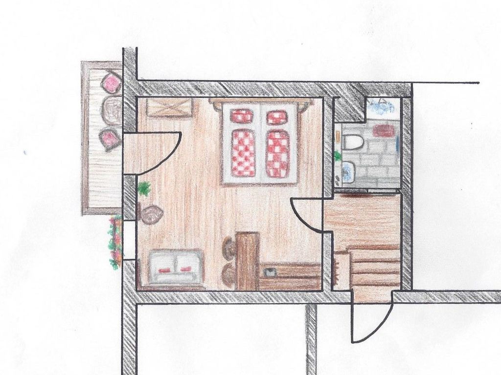 Grundriss Appartement Bergsteigerstubn