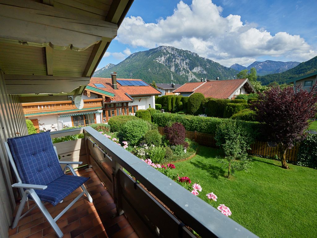 Balkon mit Ausblick auf den Rauschberg