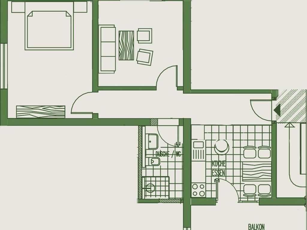 Grundriss der Wohnung Zellerberg