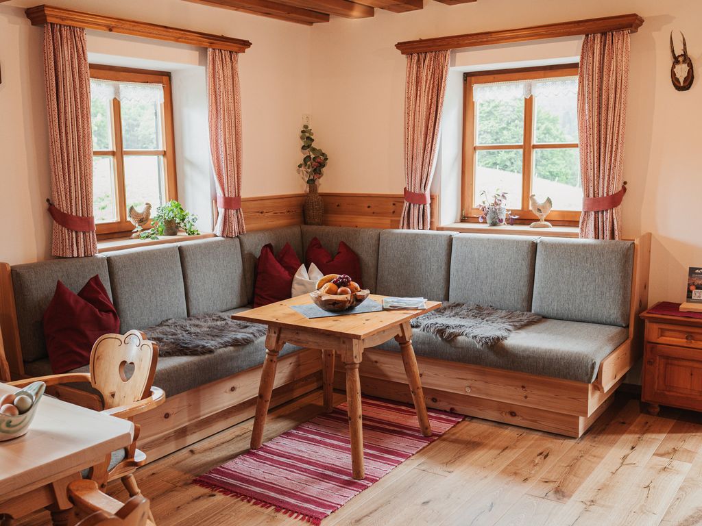 Wohnzimmer Ferienwohnung Watzmann