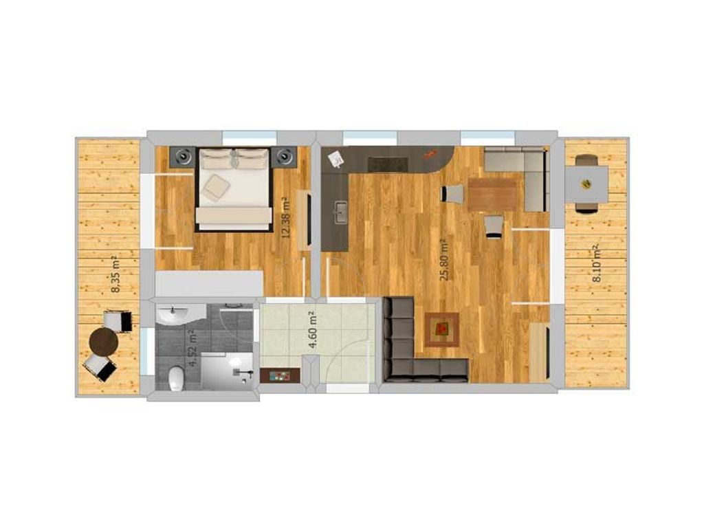 Grundriss Wohnung Neu ab 1.08.26