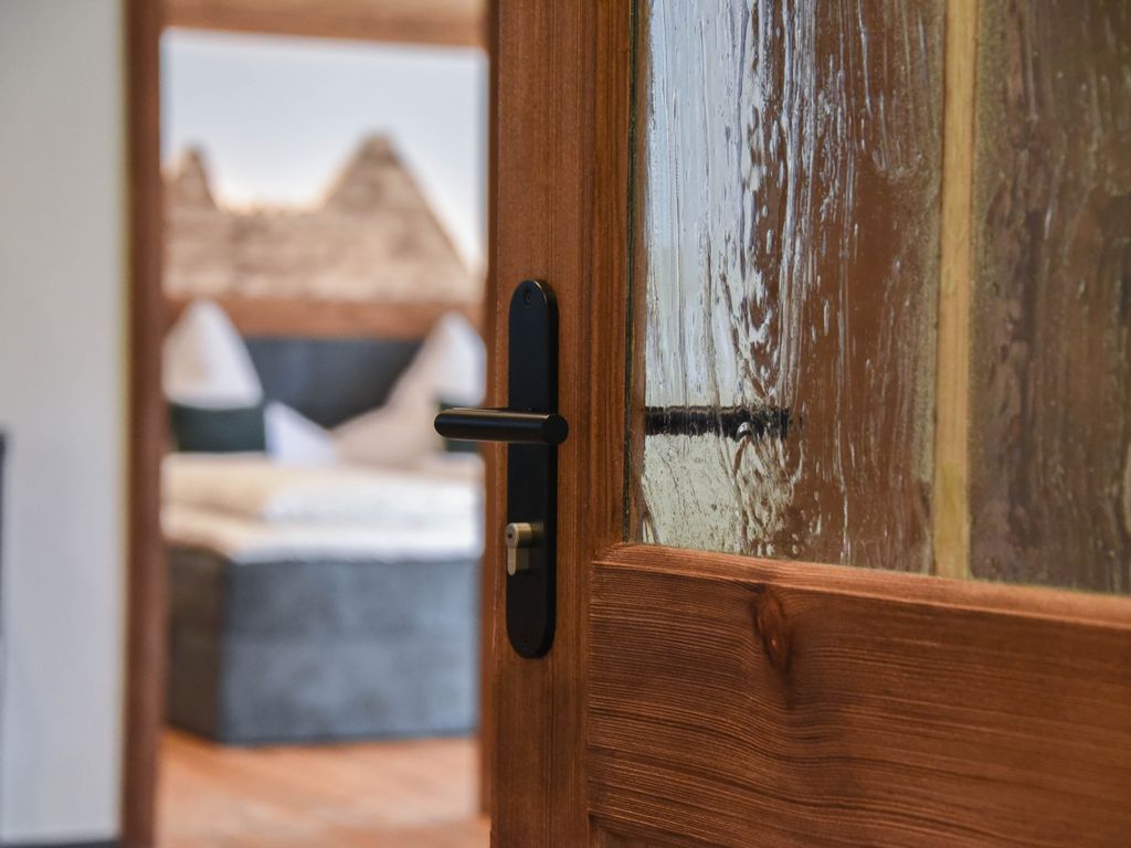 Chalet Suite Glücksgefühl Blick ins Schlafzimmer