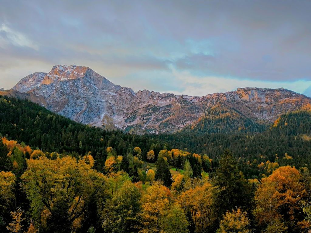 Südblick mit Hohem Göll und Kehlstein