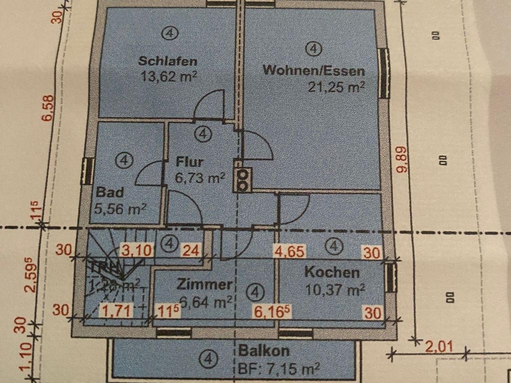 Grundriss Ferienwohnung Bergfreund