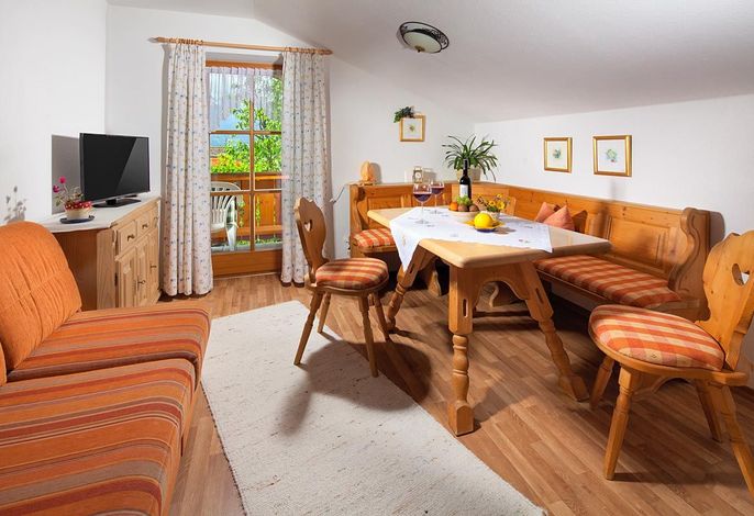 Ferienwohnung Grünstein, 28 qm, 1-2 Personen, 1 separates Schlafzimmer, Balkon