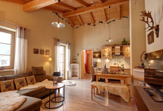 Ferienwohnung HimmelReich für 2 Personen mit Balkon, Schlafzimmer, 45 qm