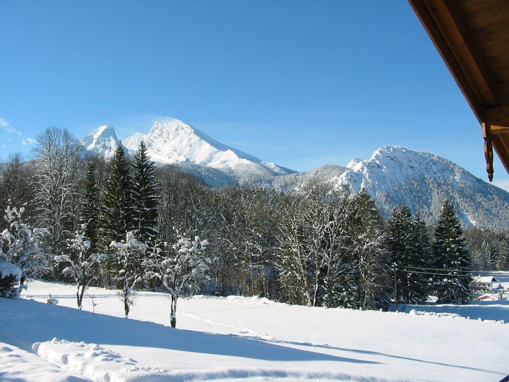 Blick Balkon Winter