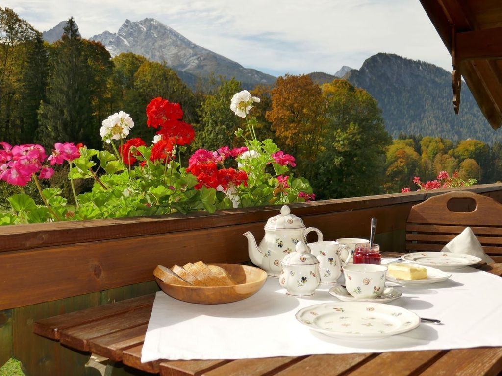 Blick Balkon Sommer
