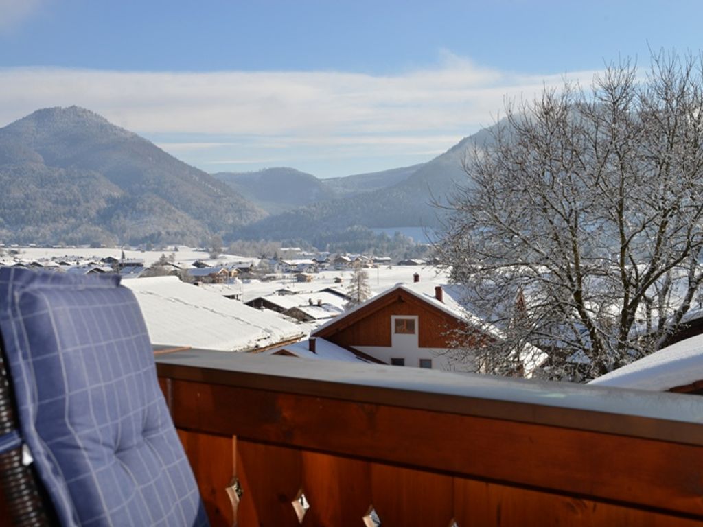 der Blick vom Balkon