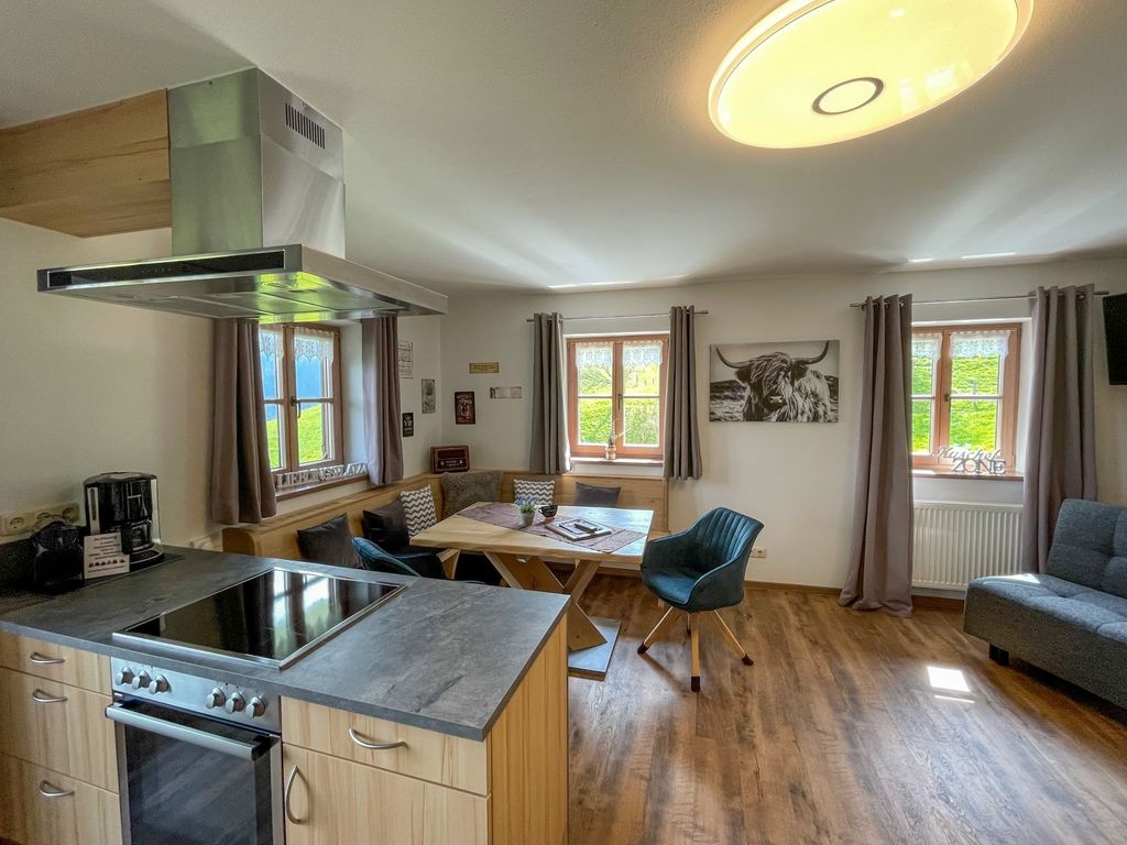 Ferienwohnung Nr. 2 - Wohnbereich mit Küchenzeile