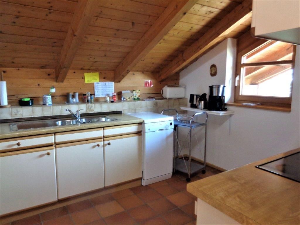 Küche in der Ferienwohnung Fellner