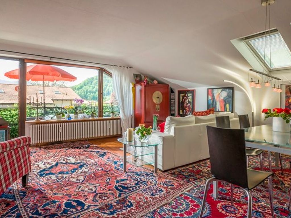 Blick zum Balkon