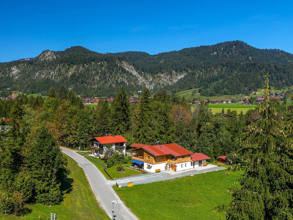 Das Haus Alpina von oben