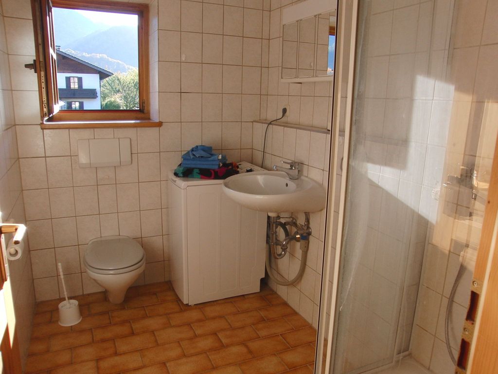 Duche, WC und Waschmaschine