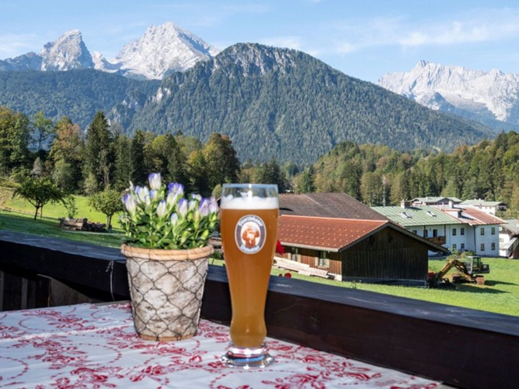 Balkonblick Watzmann