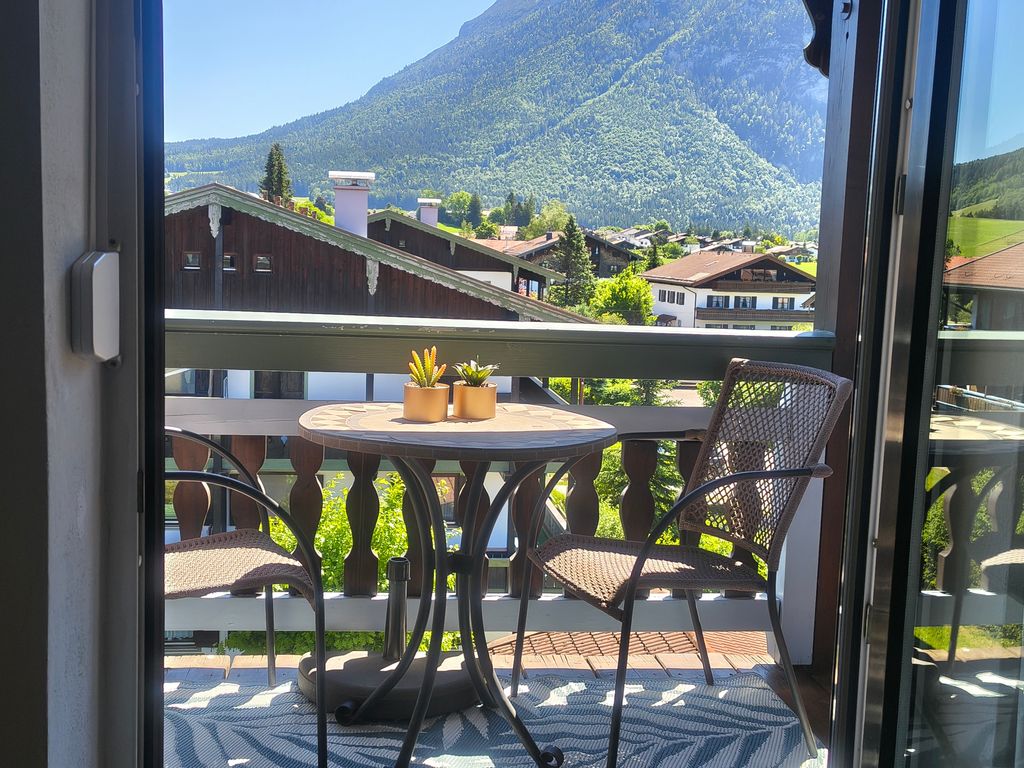 Ausblick vom Balkon Sommer