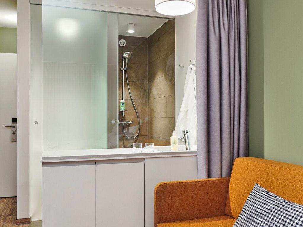 Blick auf das Badezimmer