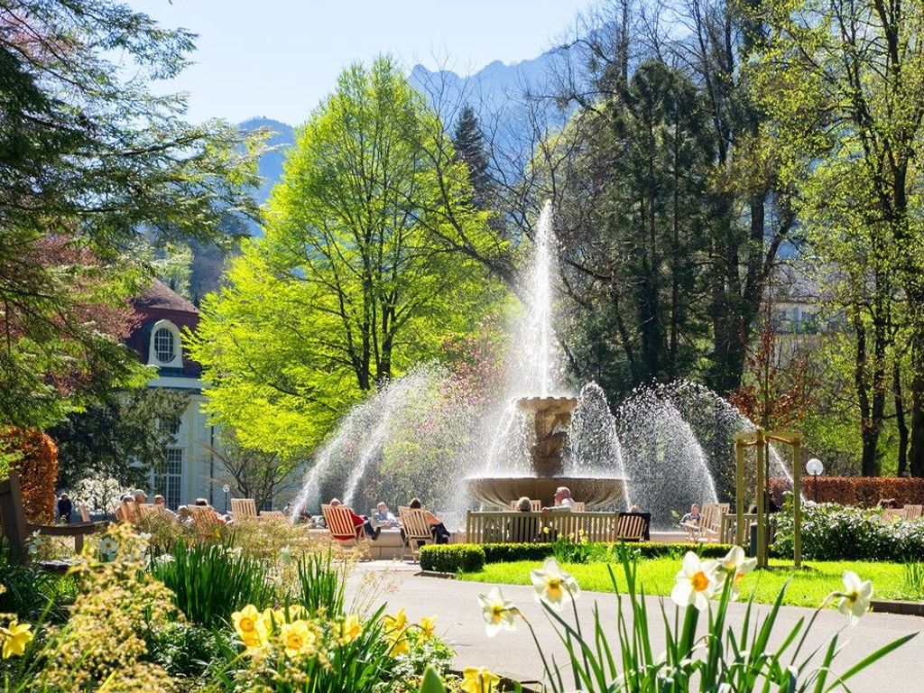 Kurpark Alpen Sole Springbrunnen