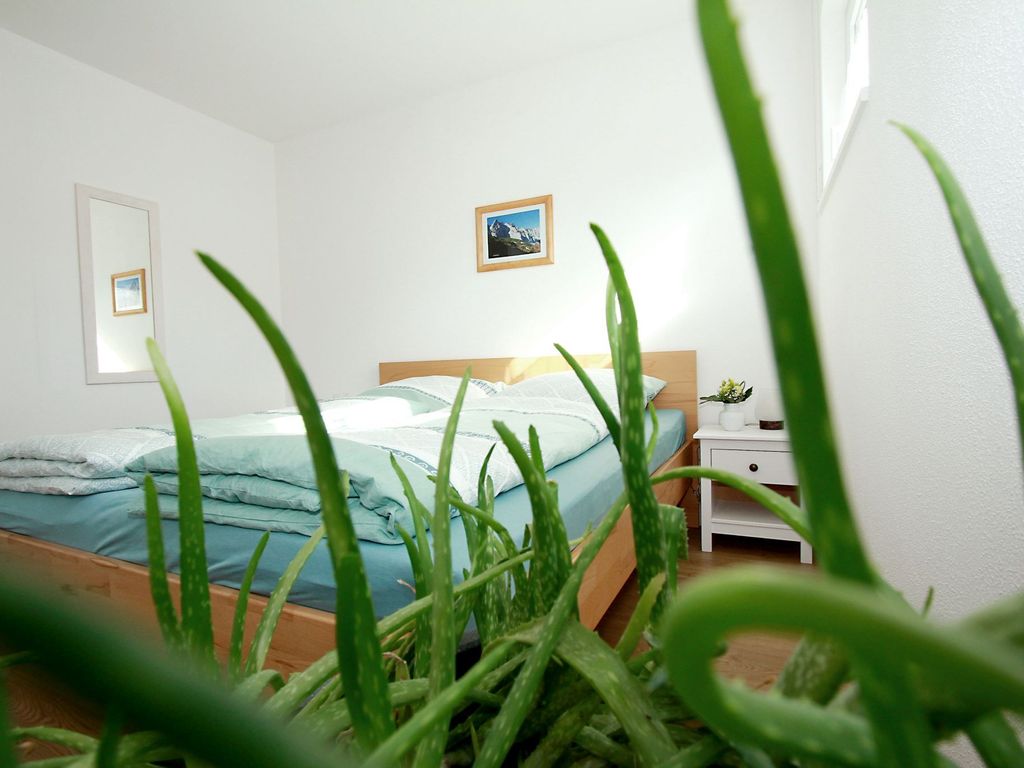 Blick in das Schlafzimmer