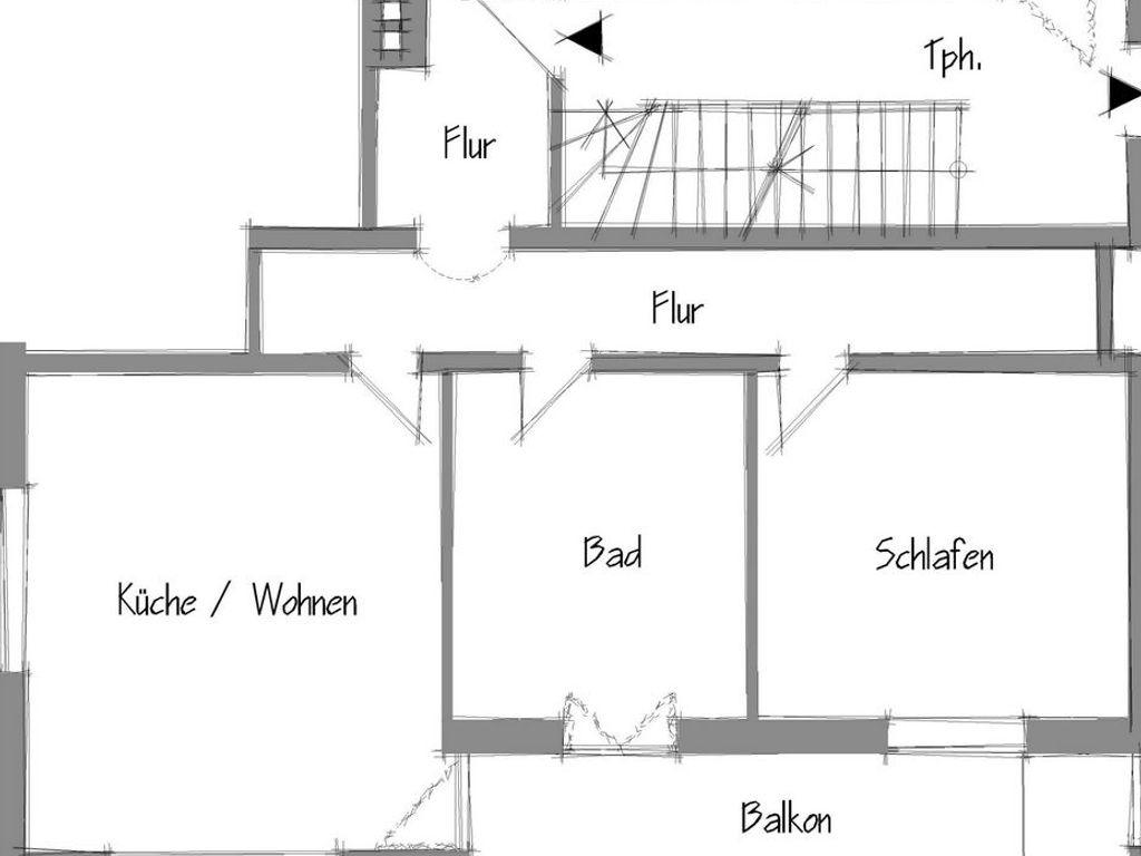 Skizze der Ferienwohnung