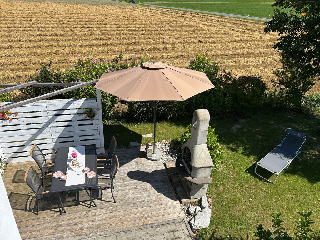 Terrasse mit Feuerstelle