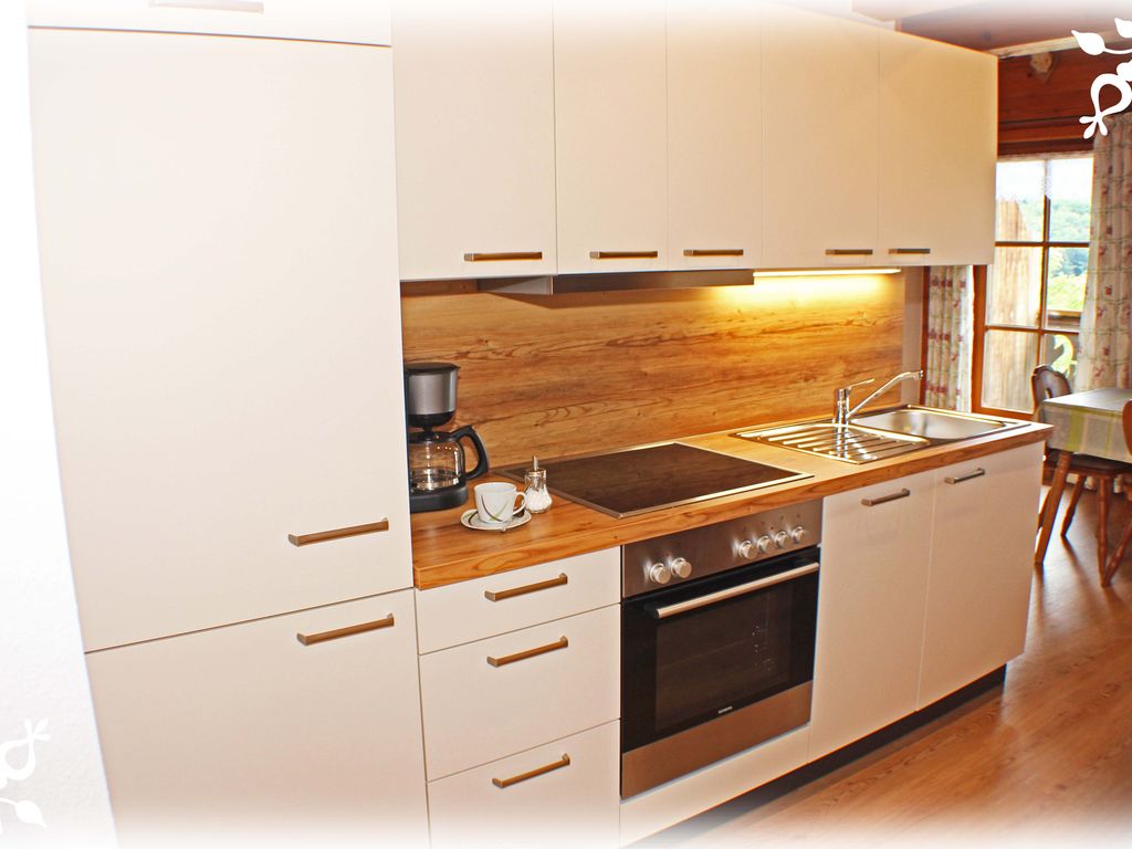 Die Küche in der Ferienwohnung Watzmann