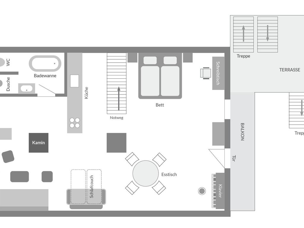 Grundriss Appartement Alpine Affair